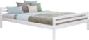 Jugendbett TICAA Weiß Kiefer Massivholz mit Rollrost Bild 1