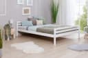 Jugendbett TICAA Weiß Kiefer Massivholz mit Rollrost Bild 2