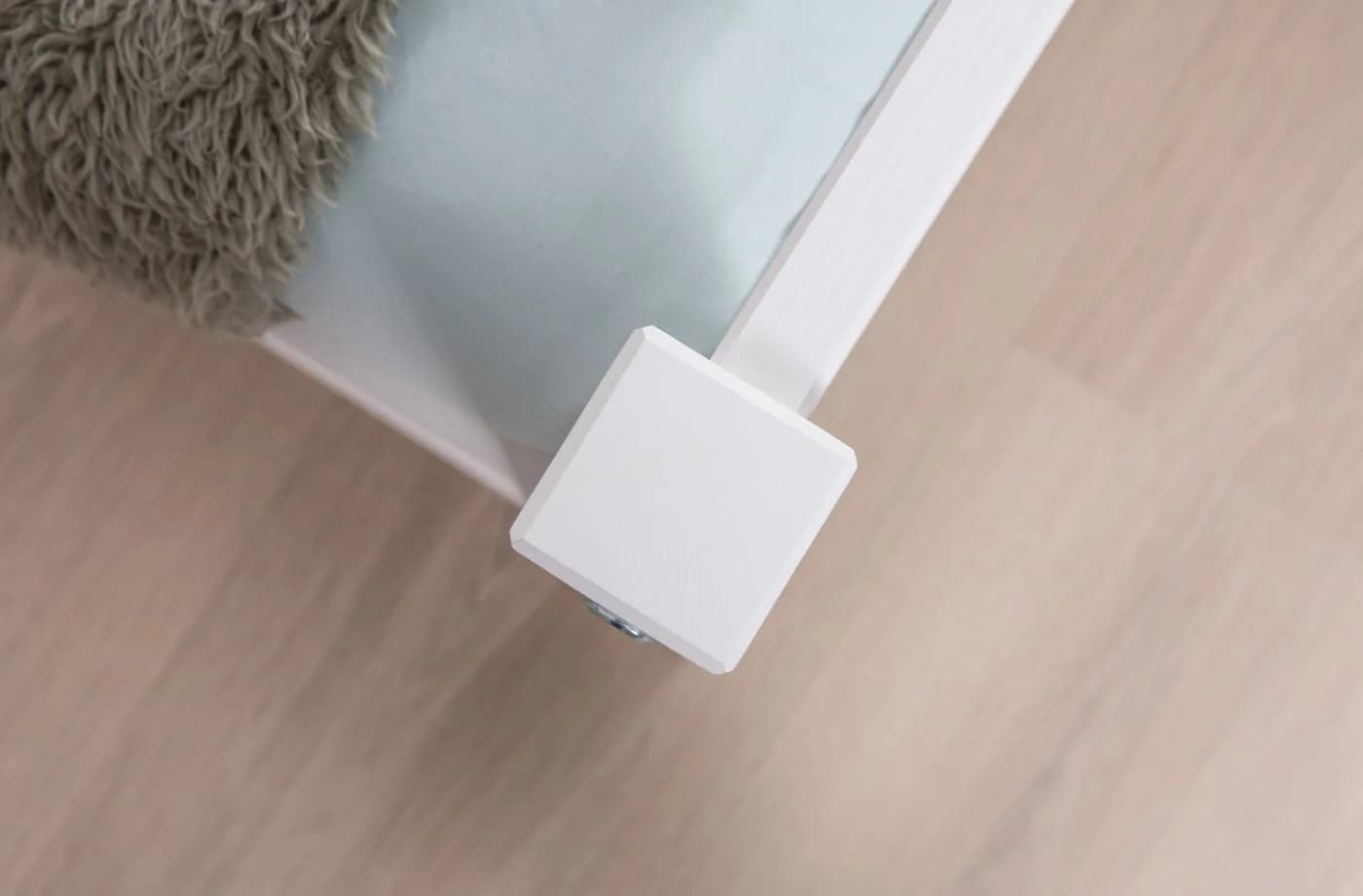 Jugendbett TICAA Weiß Kiefer Massivholz mit Rollrost - Bild 5