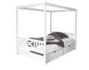 TiCAA Himmelbett Lino Kiefer Weiß Bild 2