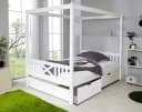 TiCAA Himmelbett Lino Kiefer Weiß Bild 3
