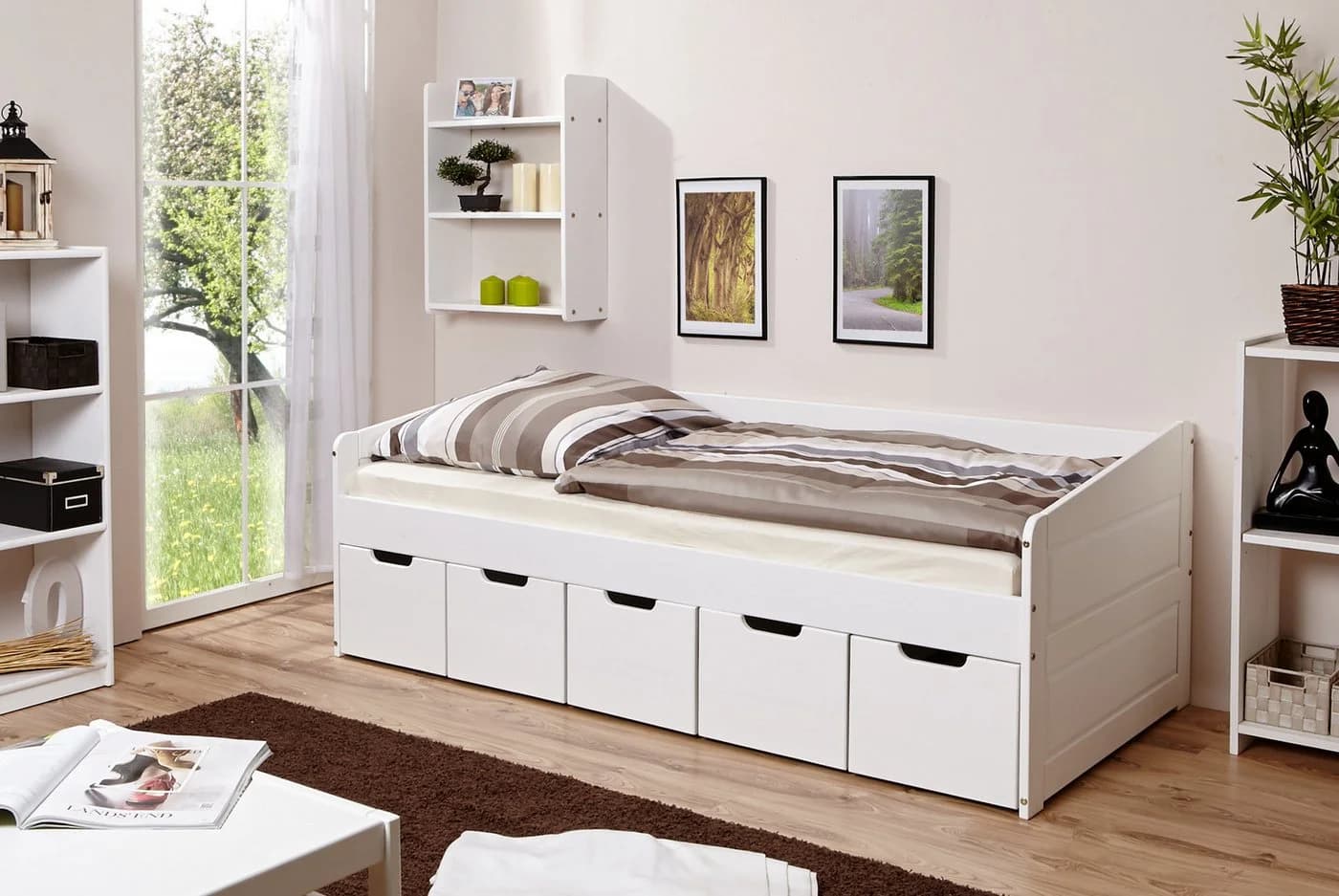 Ticaa Funktionsbett Sofabett Kiefer massiv