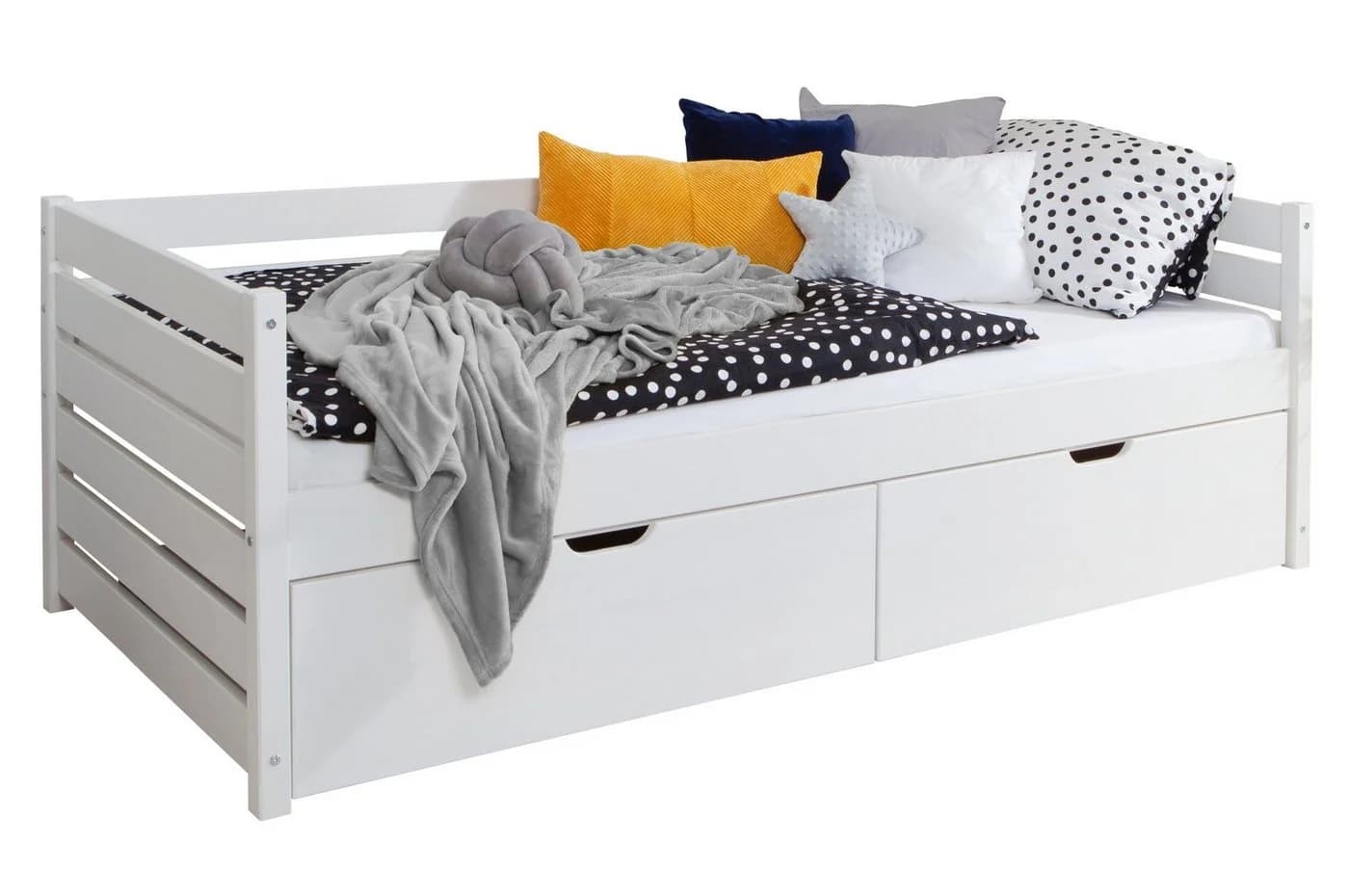 Ticaa Sofabett Naomi Weiß mit 2 Schubkästen - Bild 3