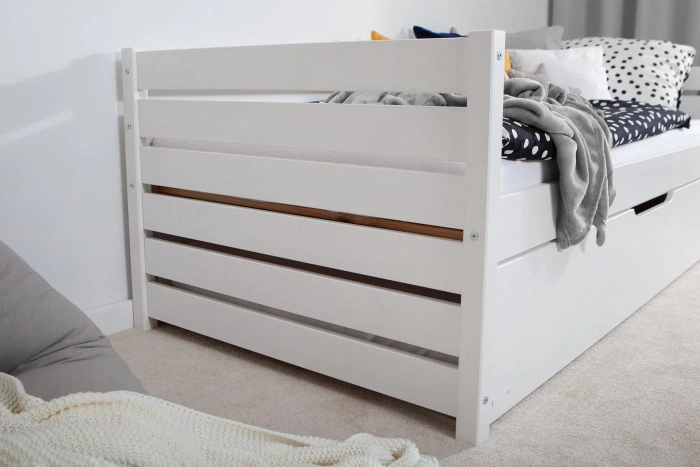 Ticaa Sofabett Naomi Weiß mit 2 Schubkästen - Bild 5