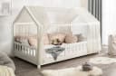 Ticaa Betthimmel Tüll-Set creme/beige für Hausbett Kay Bild 1