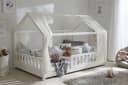 Ticaa Betthimmel Tüll-Set creme/beige für Hausbett Kay Bild 3