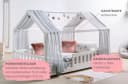 TiCAA Kim Kinderbett Hausbett Massivholz Bild 4
