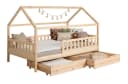 TiCAA Kinderbett Hausbett Montessori Kay Kiefer Massivholz Bild 2