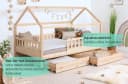 TiCAA Kinderbett Hausbett Montessori Kay Kiefer Massivholz Bild 4