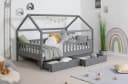 TiCAA Kinderbett Hausbett Montessori Kay Kiefer Massivholz Bild 1