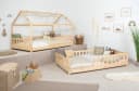 TiCAA Hausbett Duo 2-in-1 mit Dach und Rausfallschutz Bild 1