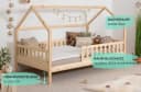 TiCAA Hausbett Duo 2-in-1 mit Dach und Rausfallschutz Bild 4