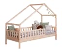 TiCAA Hausbett Lou wandelbar asymmetrisches Dach Kiefer Massivholz Bild 2