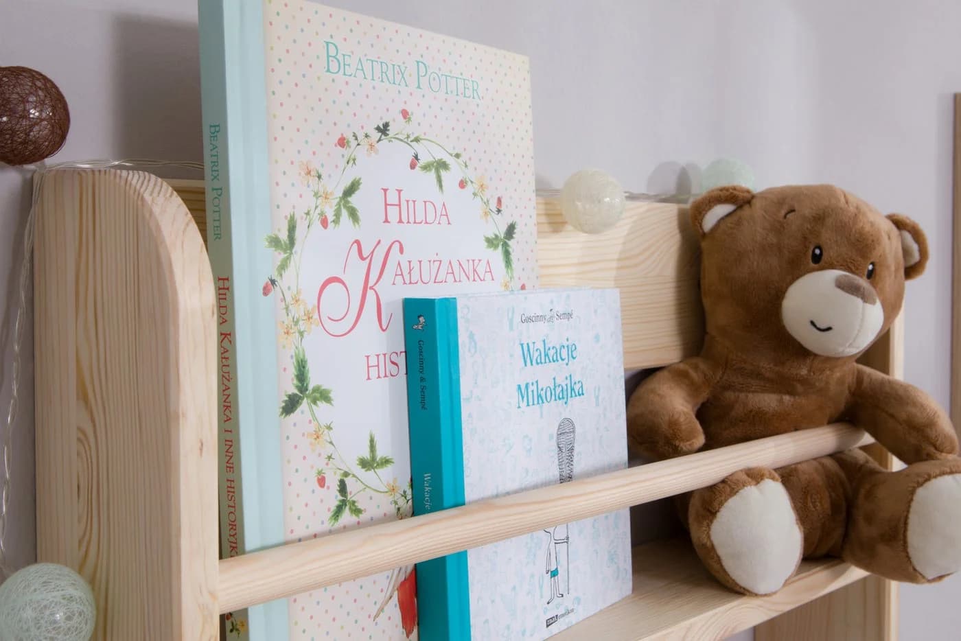 Ticaa Wandregal Kinder Bücherregal Toni Montessori Kiefernholz - Bild 5