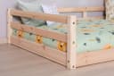 Ticaa Kinderbett Neo Bodenbett mit Rausfallschutz massiv Kiefernholz Bild 4