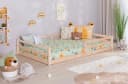 Ticaa Kinderbett Neo Bodenbett mit Rausfallschutz massiv Kiefernholz Bild 1