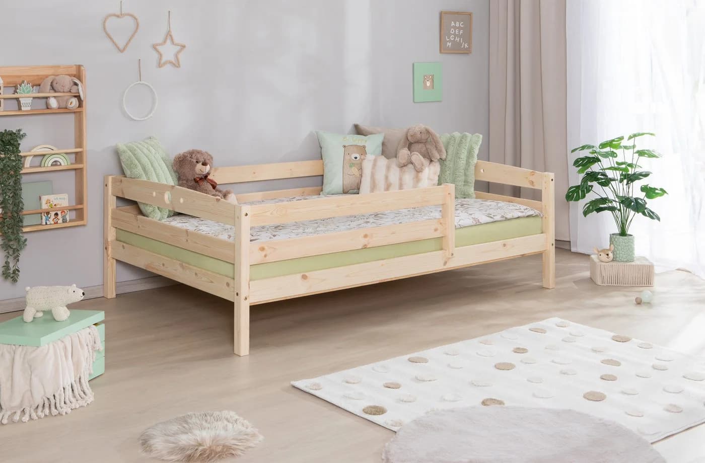 Ticaa Kinderbett Eli Massivholz Kiefer mitwachsend - Bild 3
