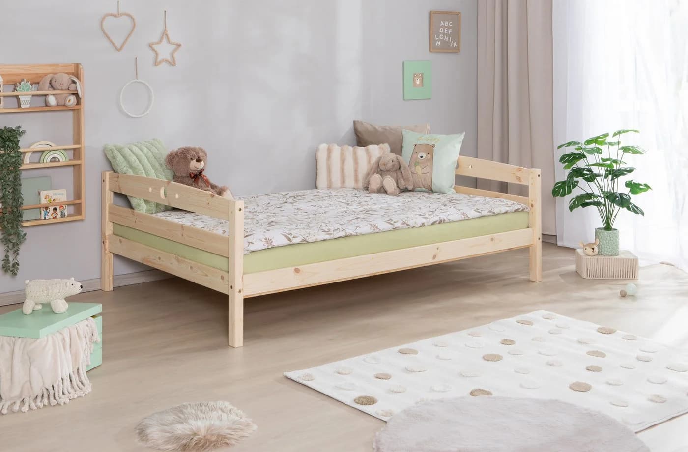 Ticaa Kinderbett Eli Massivholz Kiefer mitwachsend - Bild 5