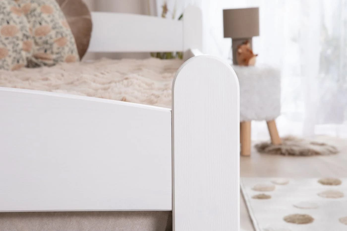 Ticaa Kinderbett Mello Einzelbett Weiß Massivholz - Bild 5
