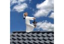 Fachhandel Plus Schlafwandler Fritz mit LED-Solarlaterne Firstschmuck Dachschmuck Bild 1