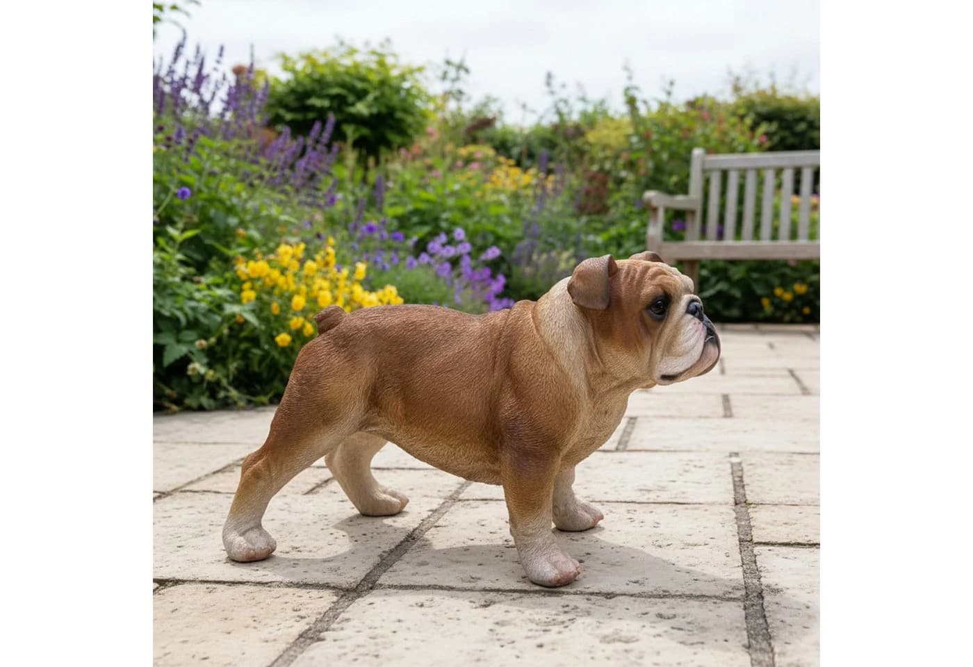 Fachhandel Plus Bulldogge Finley Dekofigur Bunt Polyresin