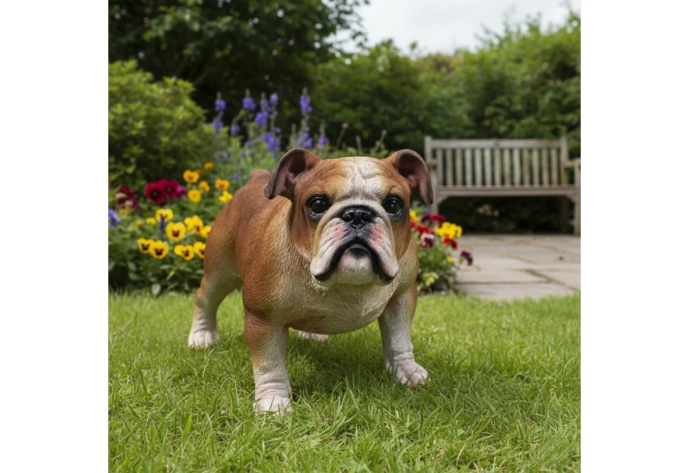 Fachhandel Plus Bulldogge Finley Dekofigur Bunt Polyresin - Bild 3