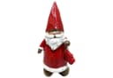 Fachhandel Plus Weihnachtsmann Dekofigur mit Weihnachtsbaum in Holzschnitt-Optik Bild 2