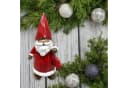 Fachhandel Plus Weihnachtsmann Dekofigur mit Weihnachtsbaum in Holzschnitt-Optik Bild 3