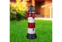 Fachhandel Plus Leuchtturm Roter Sand LED Solar blinkend Maritime Deko Bild 4