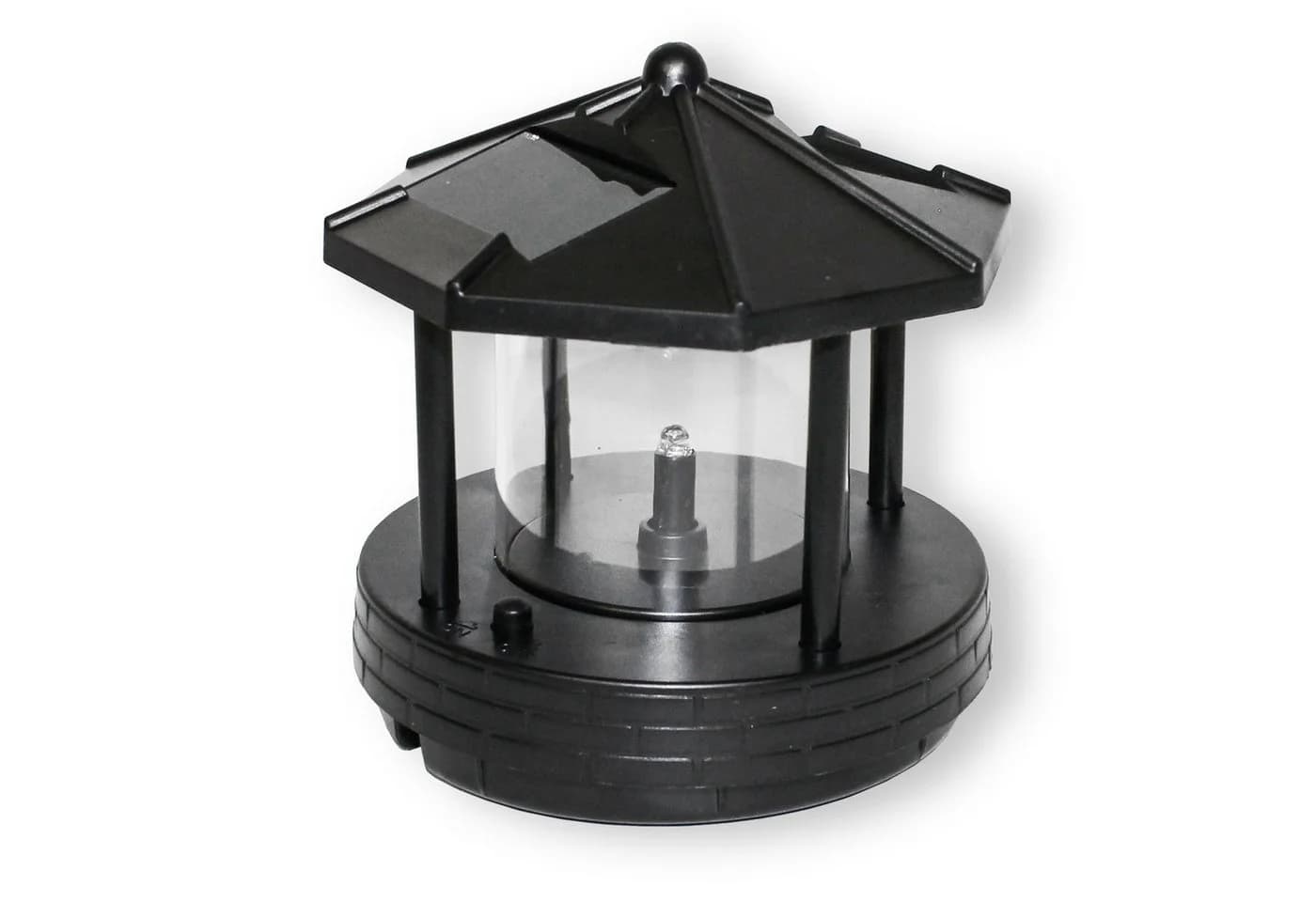 Fachhandel Plus Leuchtturm Roter Sand LED Solar blinkend Maritime Deko - Bild 5