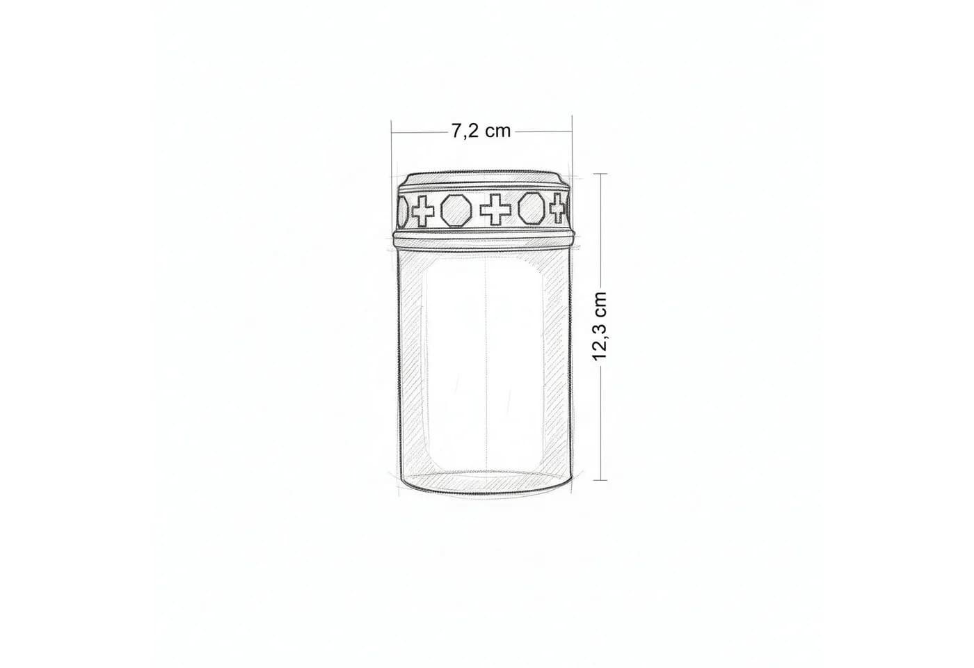 Fachhandel Plus LED Grabkerze Grablichter Batterien Rot/Weiß - Bild 4