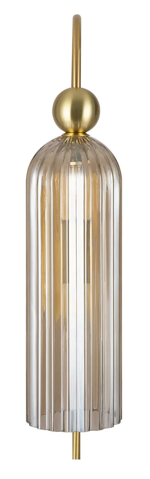 Maytoni Antic Wandleuchte, Glasschirm in Cognac