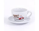 LK Trend & Style AVANTI Milchkaffeetasse 2er Set Porzellan Weiß Bild 1