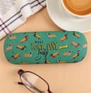 LK Trend & Style Brillenetui Motiv Hund Dackel Grün Bild 1
