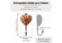 LK Trend & Style Garderobenhalter Herz-Design Blumenmuster Bild 1