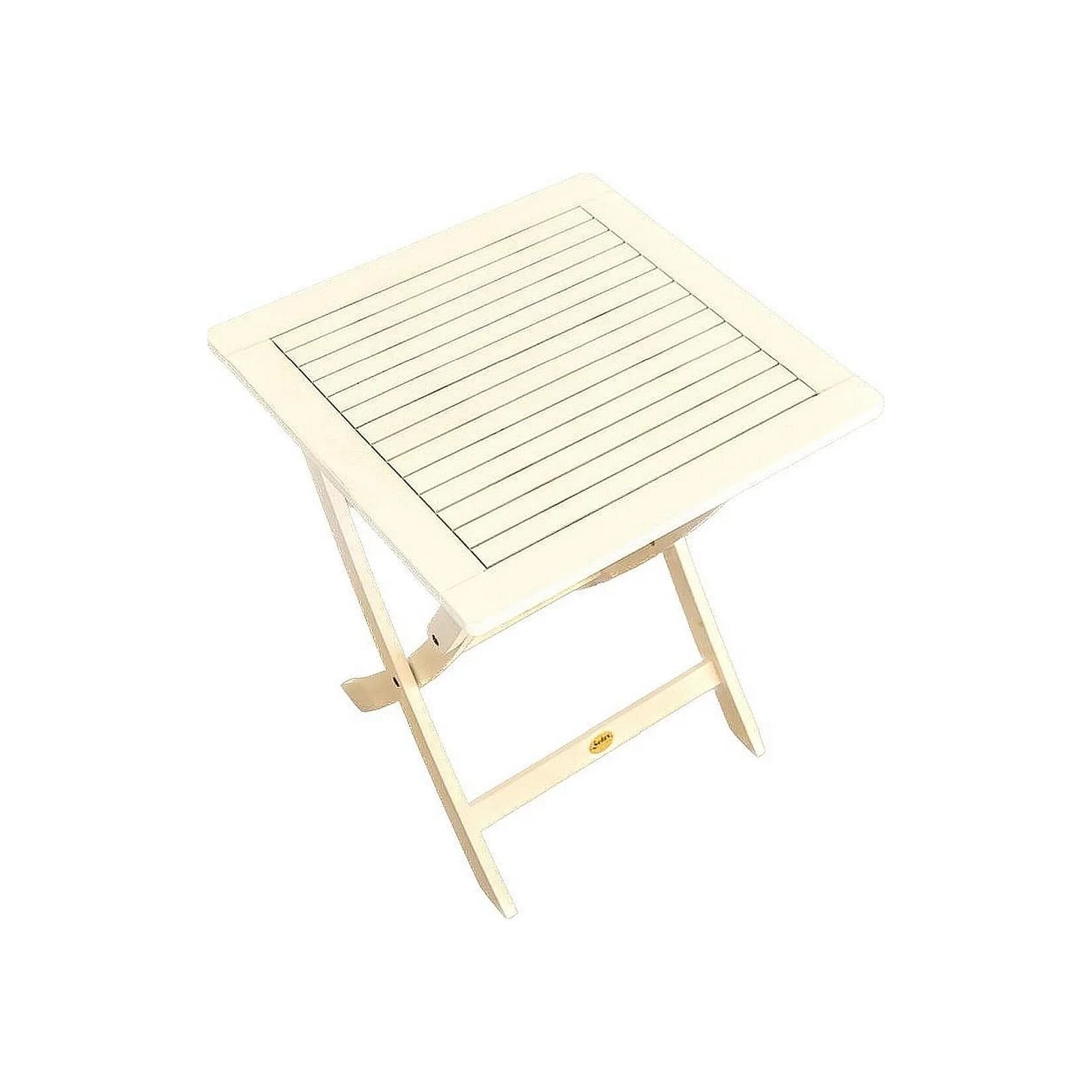 Sedex CATAR Klptisch 80x80 Weiß Eukalyptus FSC®