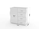 möbelando Highboard Onda, 90 x 81,2 x 40 cm (B/H/T) Bild 4