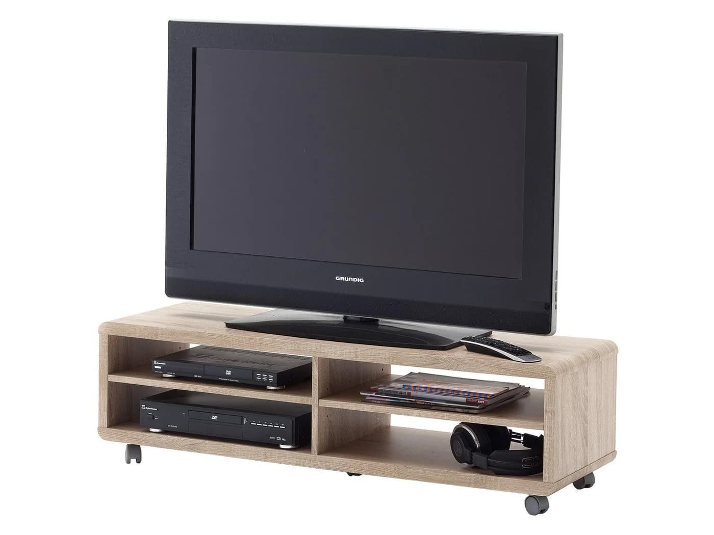 möbelando TV-Board Jeffrey Eiche sägerau Nachbildung - Bild 2