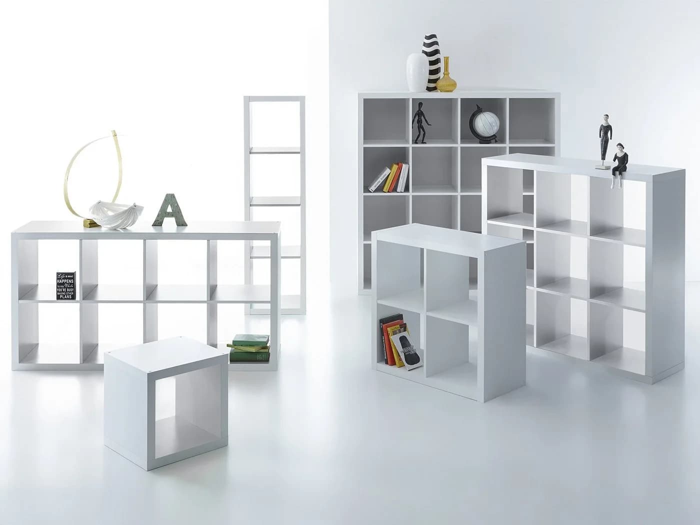 PREISBRECHER Raumteiler Portia Weiß Minimalistisch - Bild 4