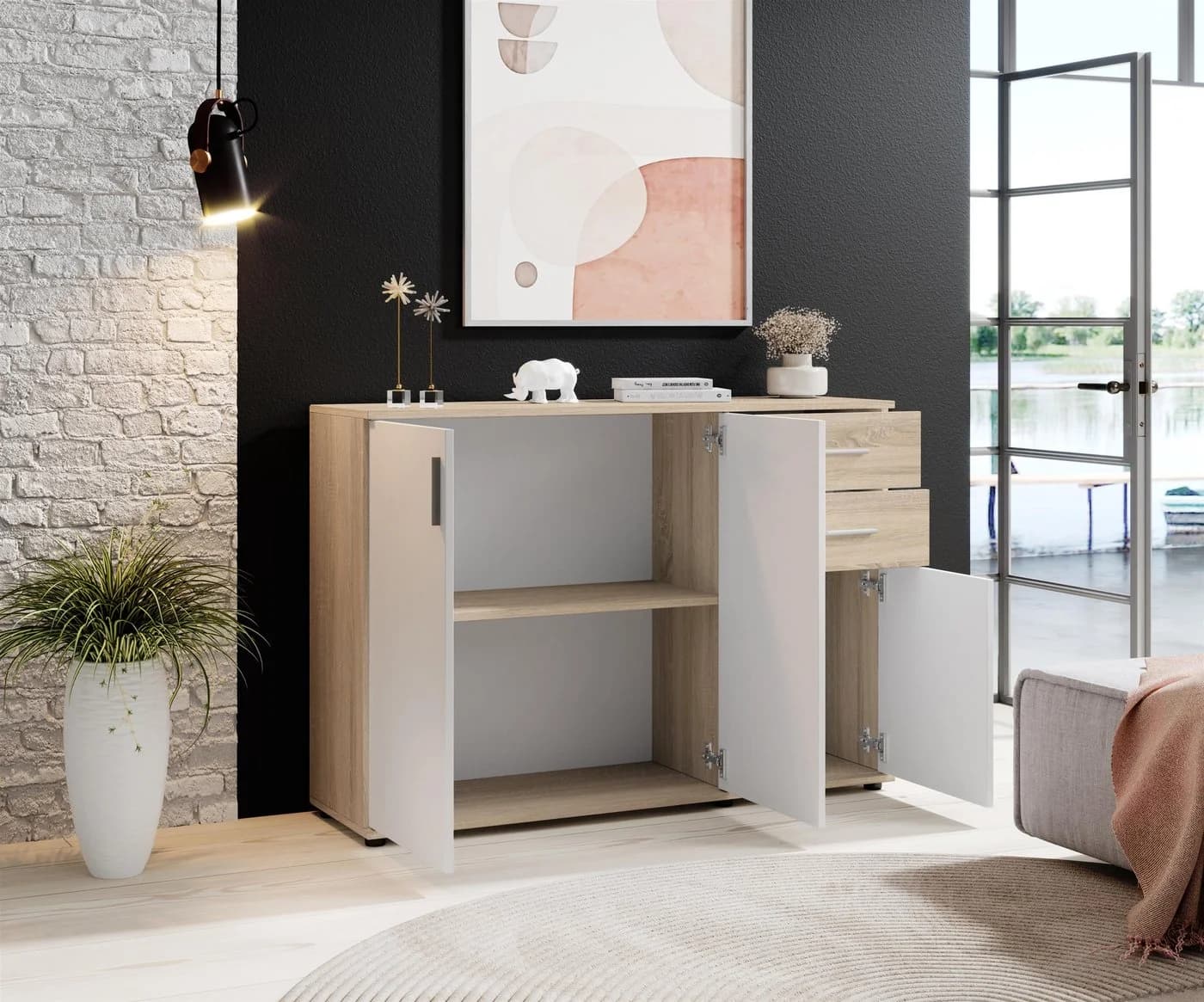 PREISBRECHER Kommode Freida Weiß Modern - Bild 5