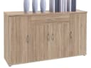 PREISBRECHER Sideboard Lissy Modern Sonoma-Eiche 4 Türen Schubkasten Bild 2