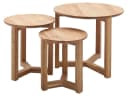 möbelando Satztisch Rich 3-tlg. Asteiche Massivholz Bild 1
