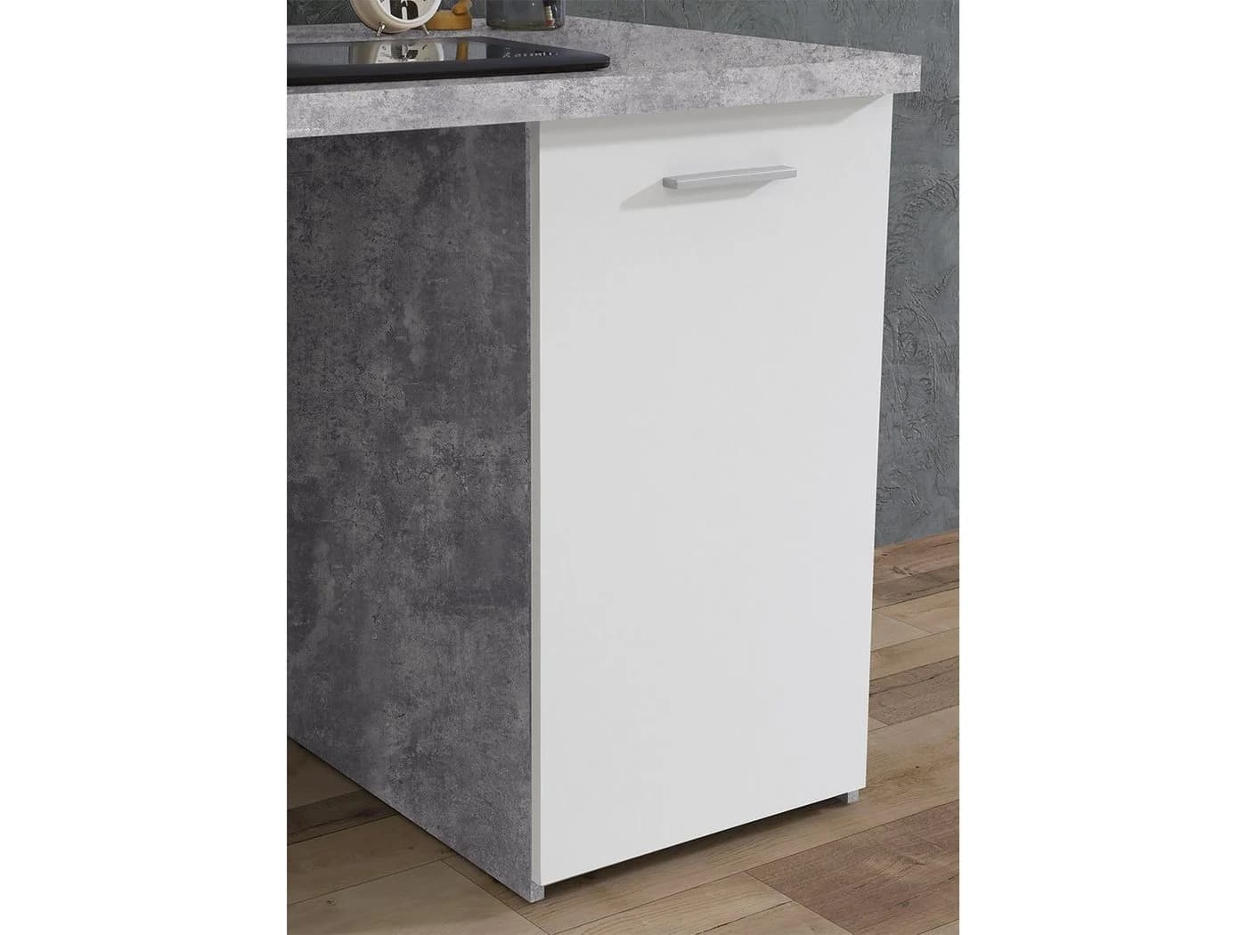 freiraum Schreibtisch Balu Modern Betonoptik Weiß - Bild 3