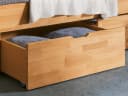 Lebenswert Bett Manuel Massivholz Kernbuche mit Stauraum Bild 1