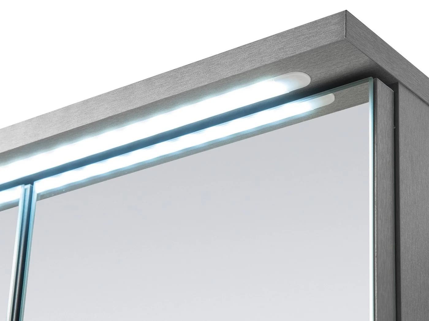 PREISBRECHER Spiegelschrank Kirkja Modern Titan Weiß LED - Bild 3