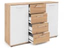 freiraum Sideboard Jacklin Modern Weiß Eiche Optik Bild 5