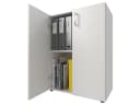 möbelando Aktenschrank Trio 2 Weiß 2 Holztüren höhenverstellbarer Boden Bild 3