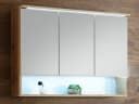 PREISBRECHER Spiegelschrank Bella Wildeiche mit LED & Steckdose Bild 1