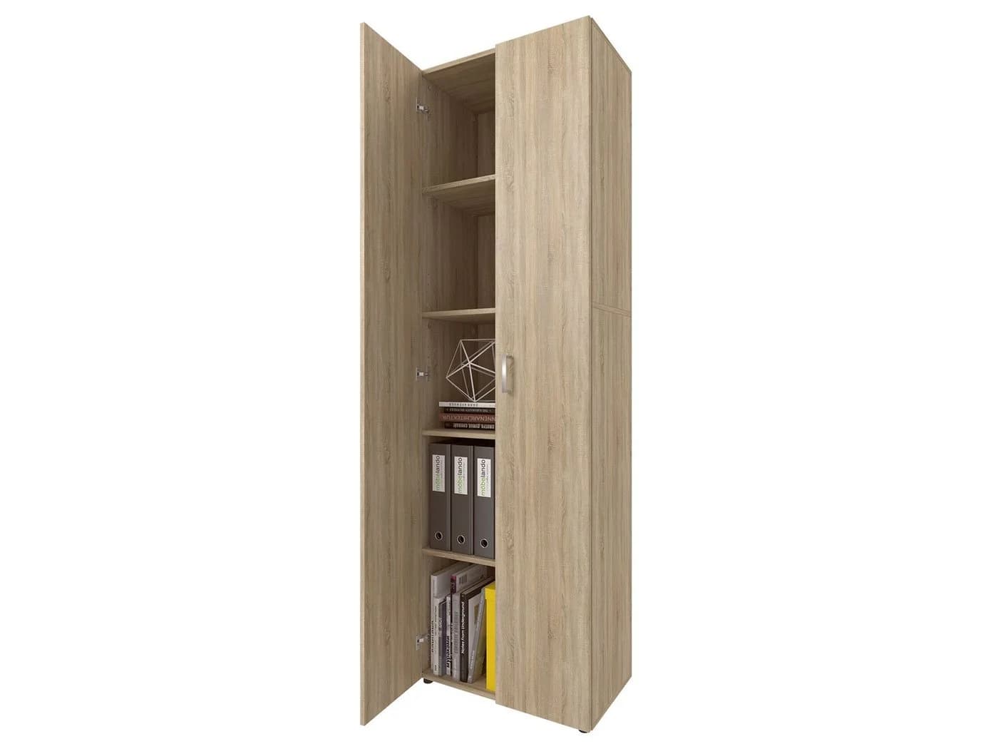 möbelando Aktenschrank Trio 5 Braun Spanplatte 2 Türen - Bild 3