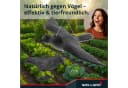 WELLGRO Vogelschreck Krähe Schwarz - Vogelabwehr für Garten & Balkon Bild 4